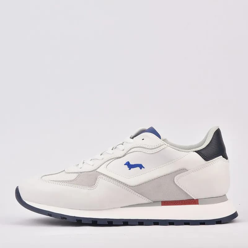 SCARPA UOMO CALF FABRIC BIANCO