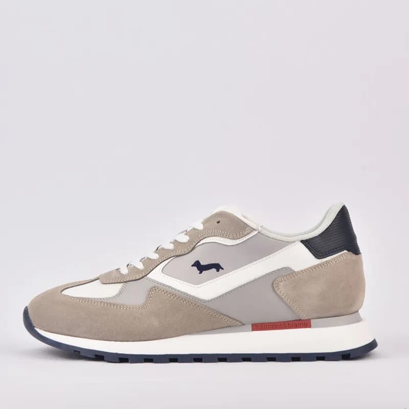 SCARPA UOMO CALF BEIGE BIANCO