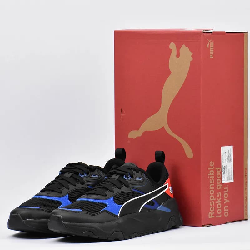 PUMA BMW TRINITY BLACK PRO-BLUE POP RED