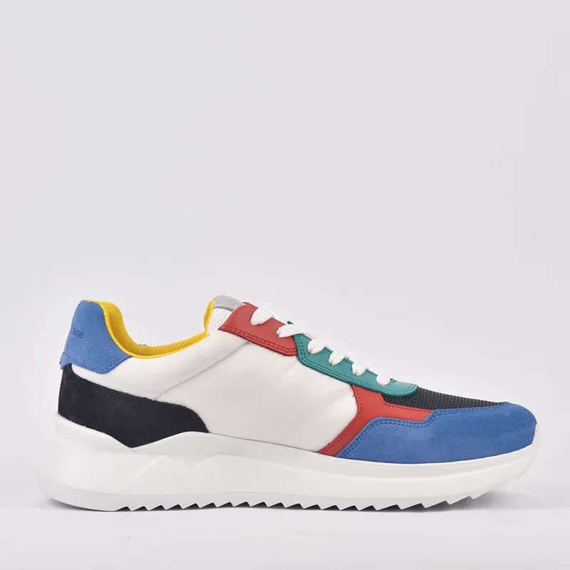 SCARPA UOMO CAMOSCIO AZZURRO