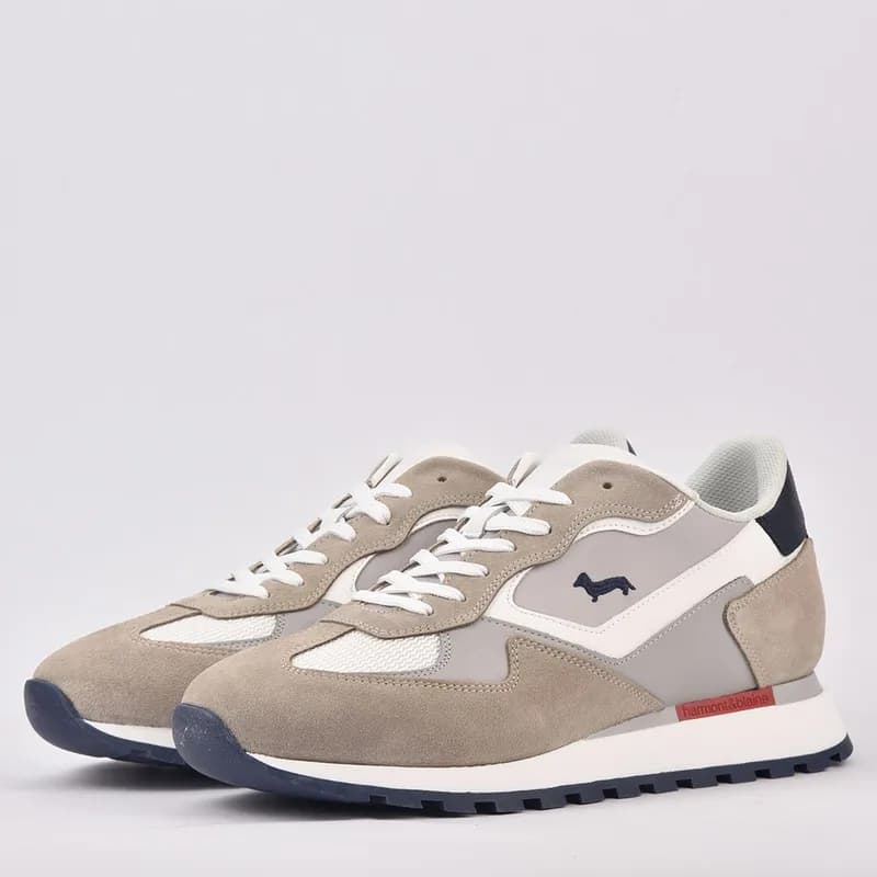 SCARPA UOMO CALF BEIGE BIANCO