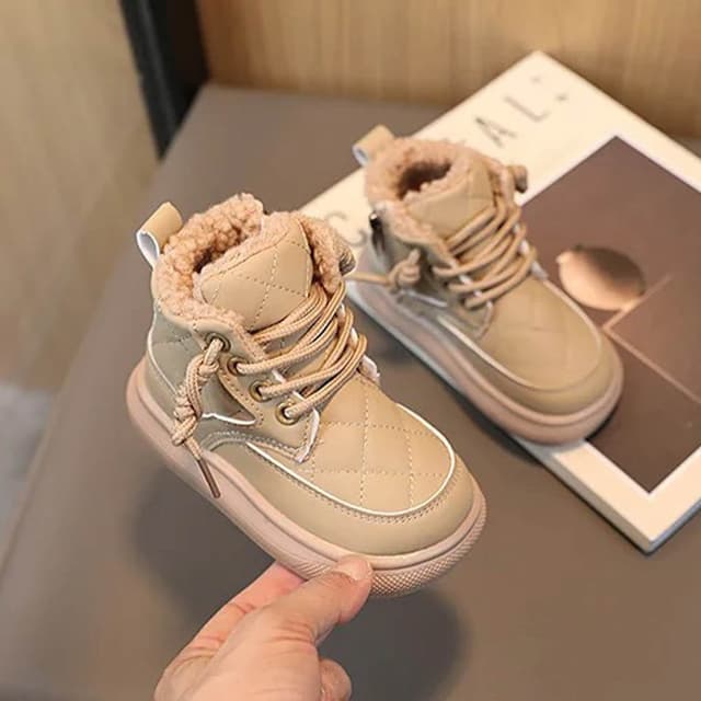 Bottes De Neige Imperméables Beige Enfants