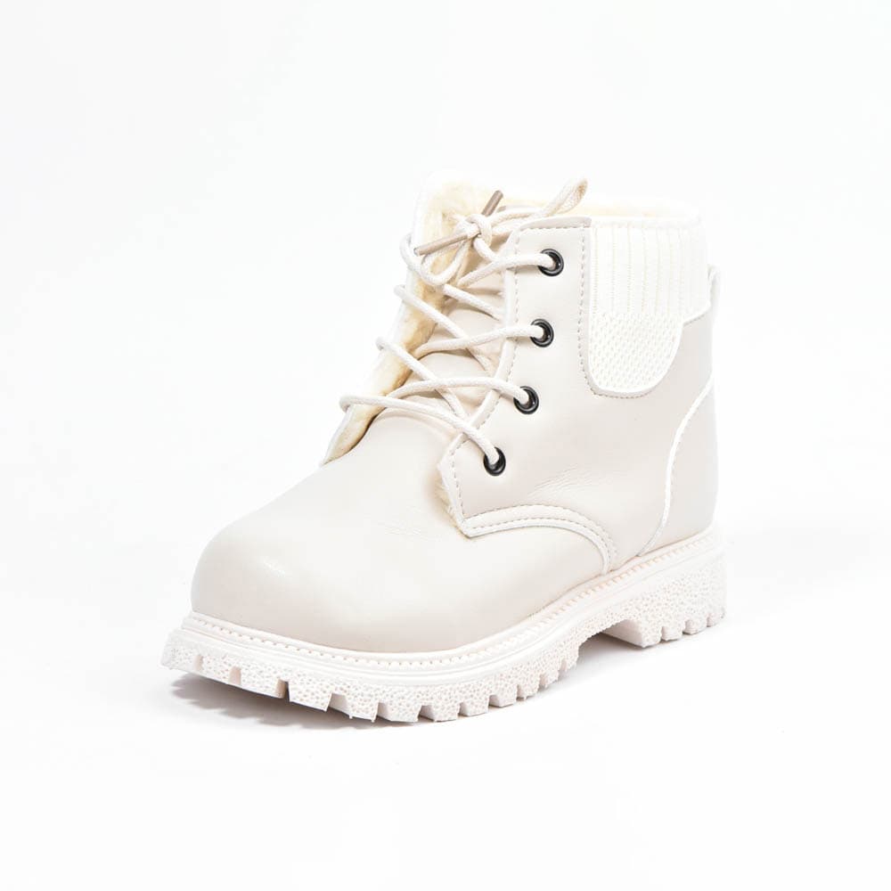 Bottes De Neige Blanc-Cassé Coordonnantes Enfants