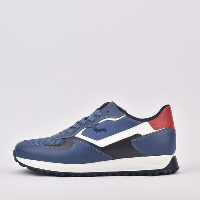 SCARPA UOMO CALF AZZURRO