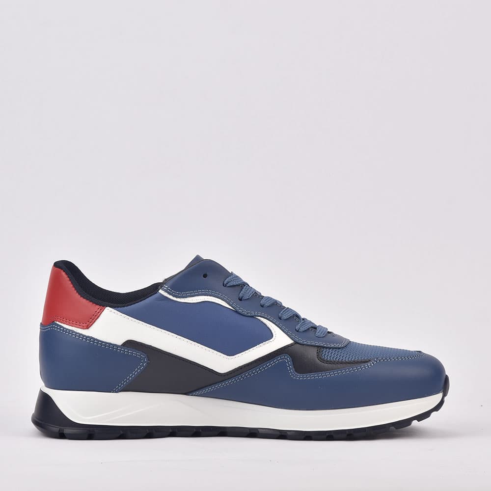 SCARPA UOMO CALF AZZURRO
