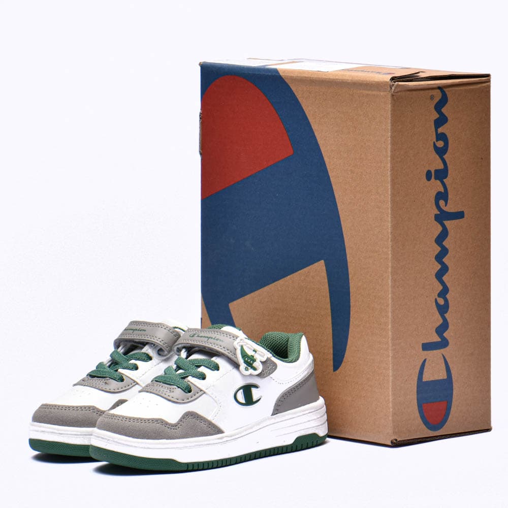FINN WHT/GREY/GREEN Champion