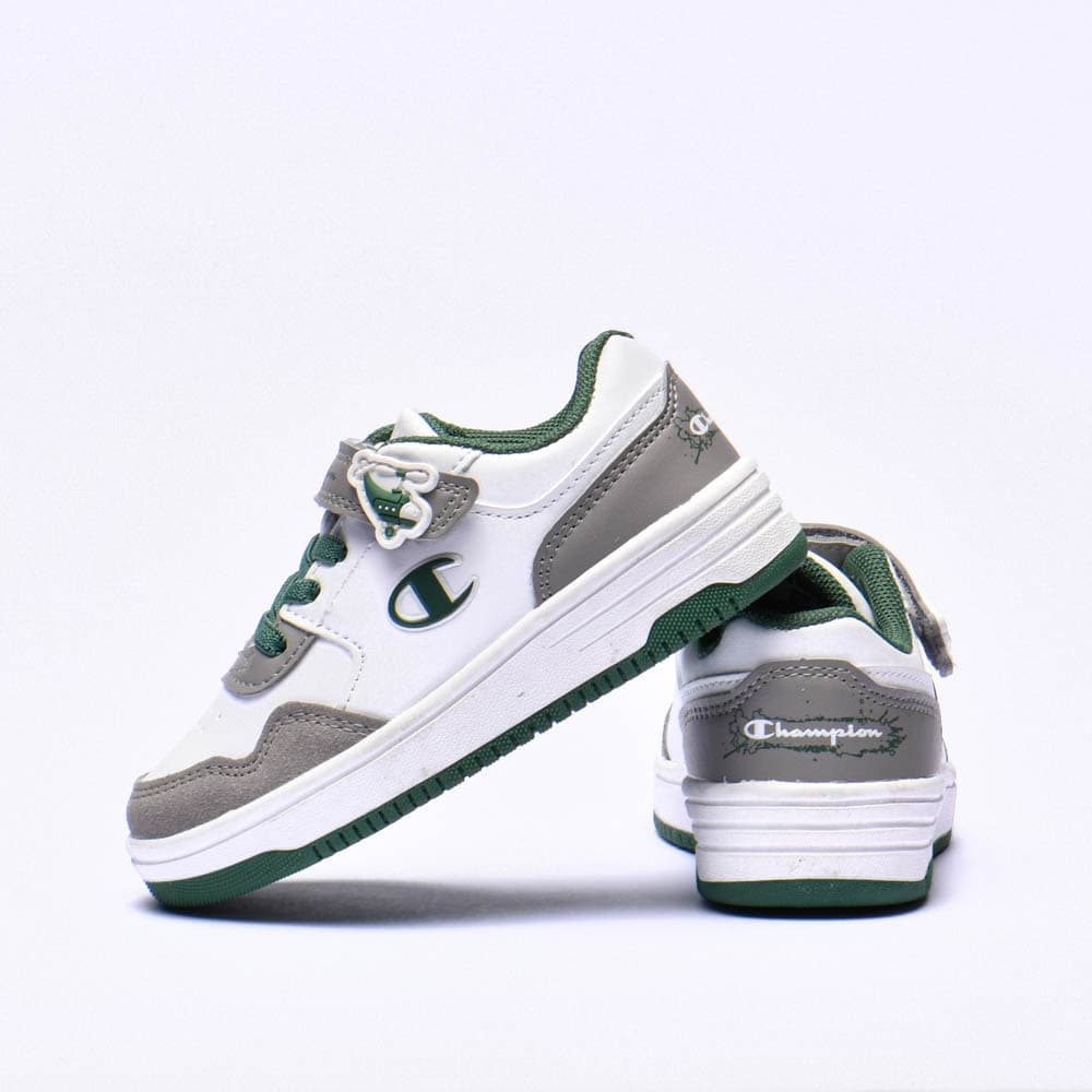 FINN WHT/GREY/GREEN Champion
