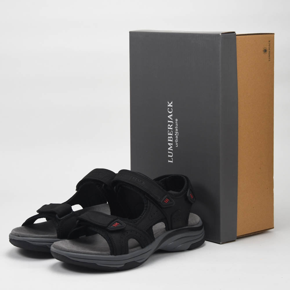LUMBERJACK Sandale Homme BOGART  Noir