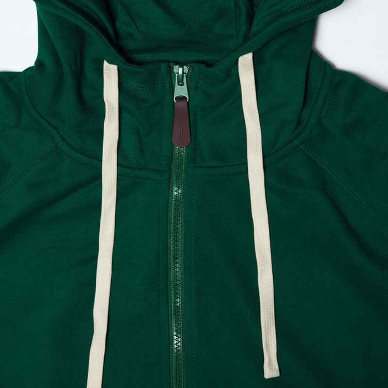 Sweat milano à capuche zippé homme VERT