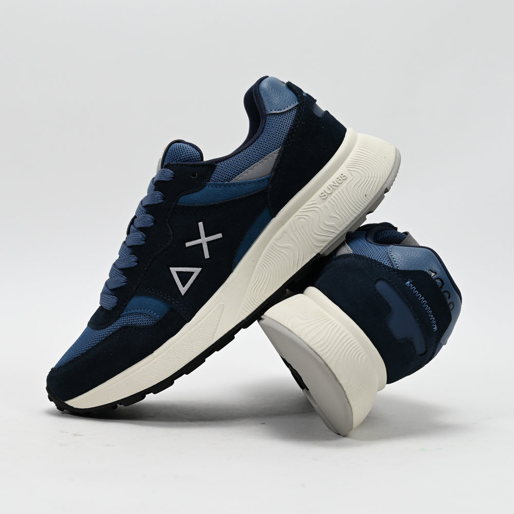SUN68 Sun Daddy Men's Sneakers, Navy Blue