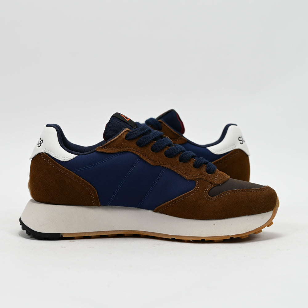 SUN68 Jaki Bicolor Men's Sneakers, Fox Brown