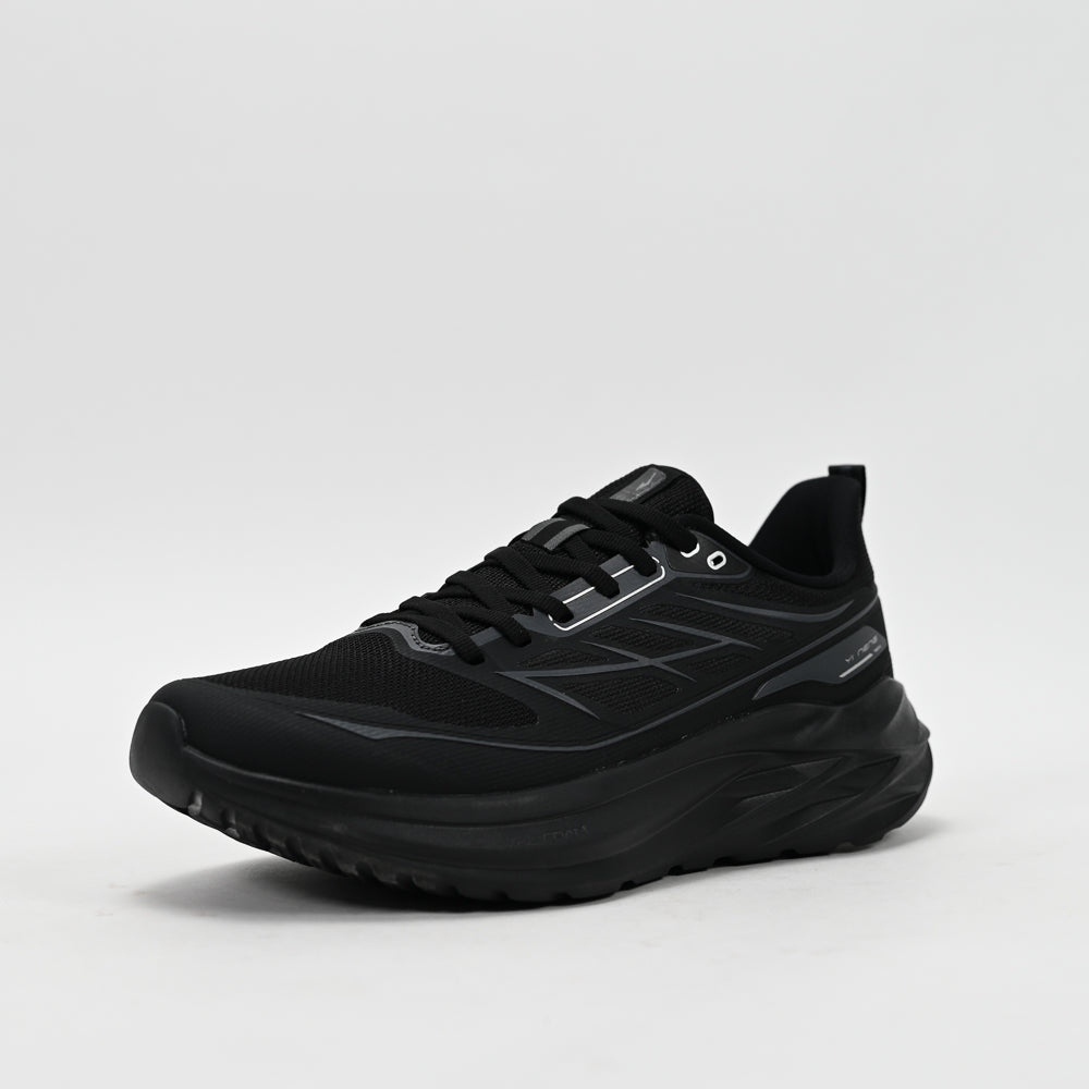 ERKE Men's Running Shoes, Black/Charcoal