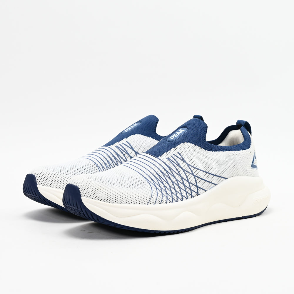 PEAK Casual Shoes, White/Navy