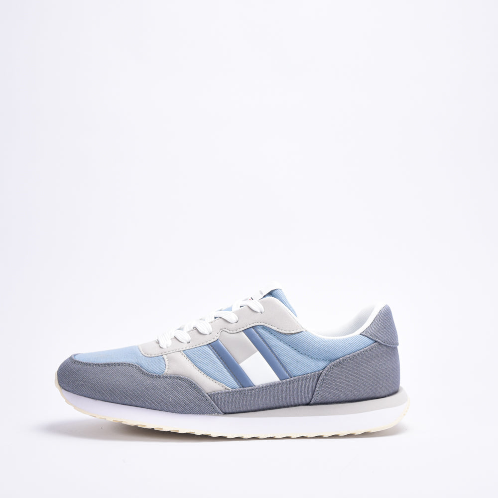 FLAG LOW CUT LACE-UP SNEAKER DENIM/GREY