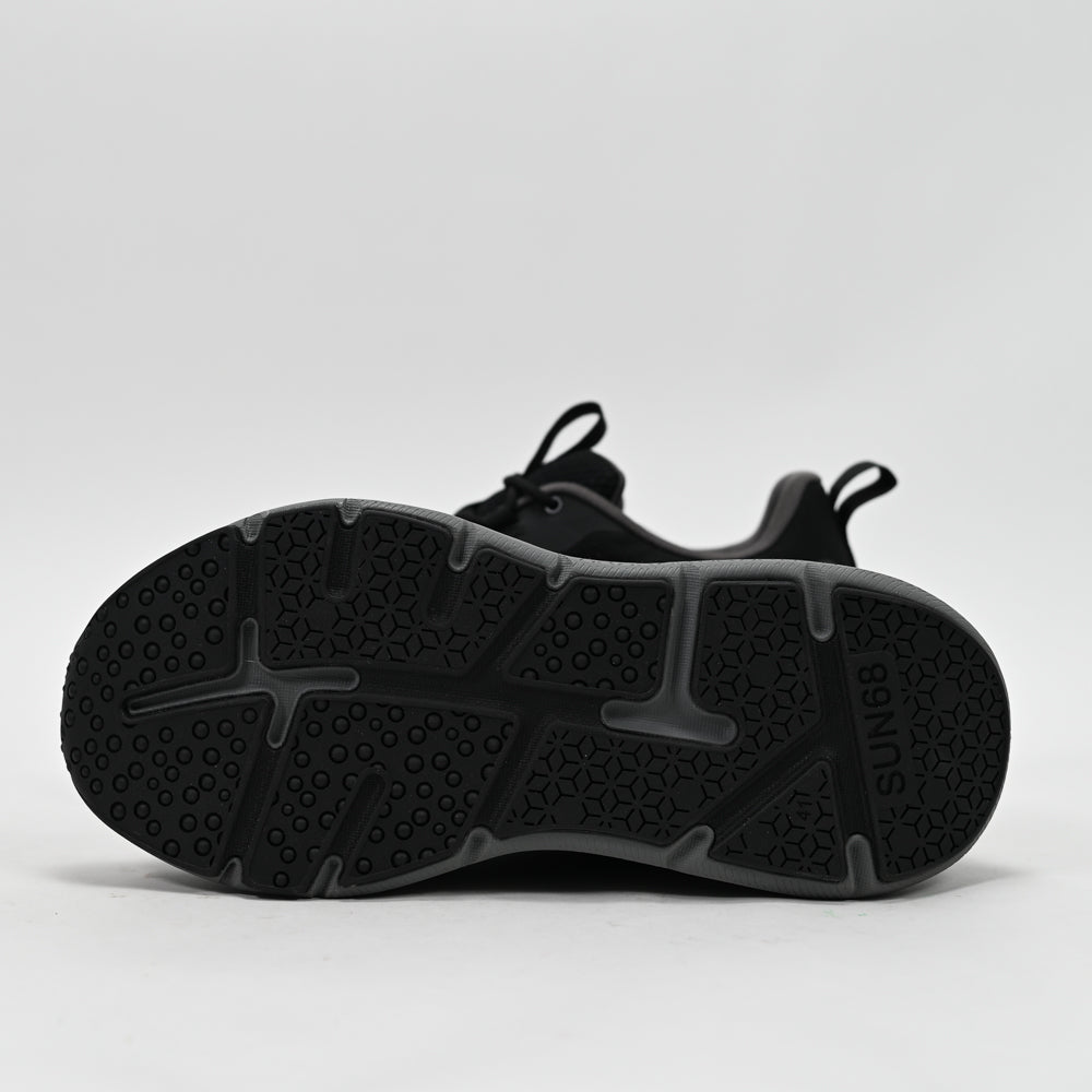 SUN68 Jupiter Sporty Sneakers, Black