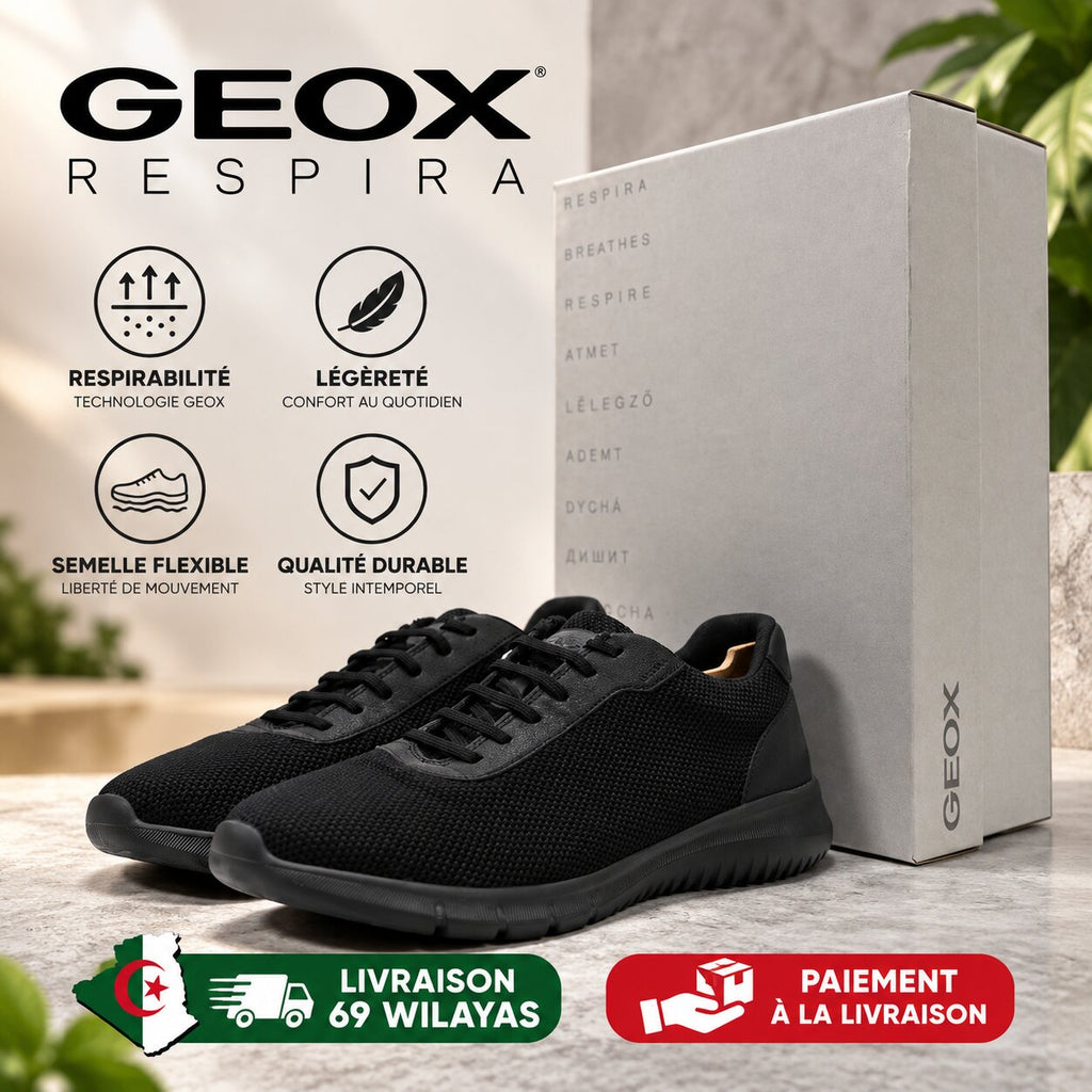Geox Monreale Men's Low Shoes, Black