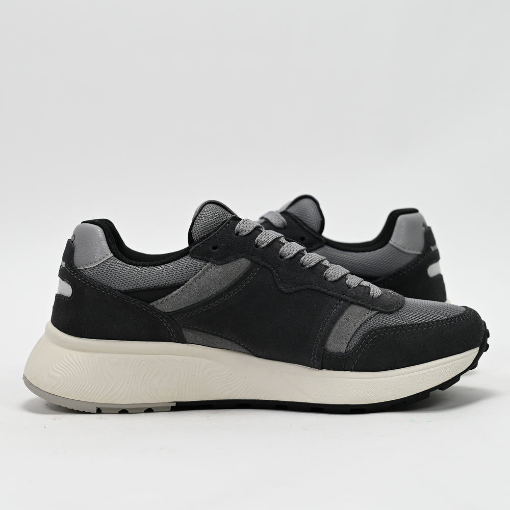 SUN68 Sun Daddy Nylon and Suede Sneakers, Navy Blue