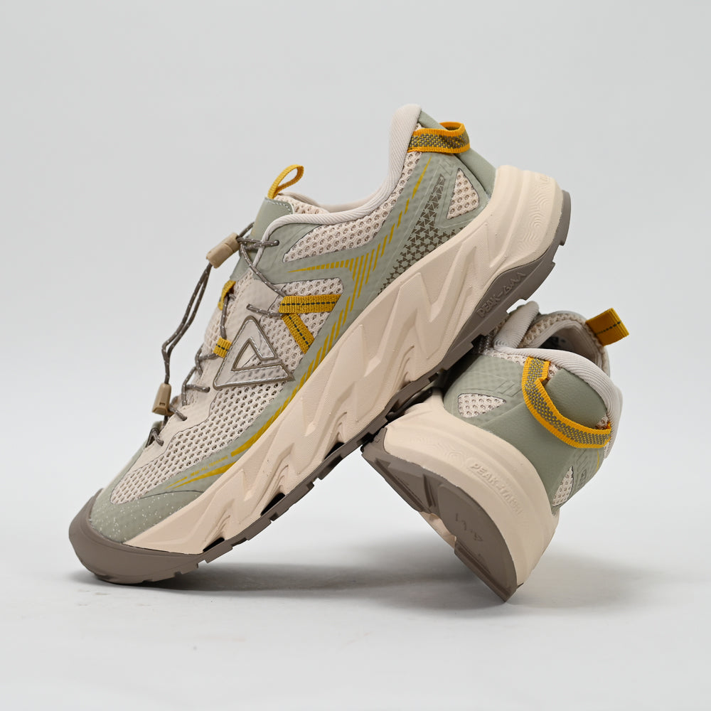 PEAK Taichi Outdoor Shoes, Light Khaki/Iron Grey/Green