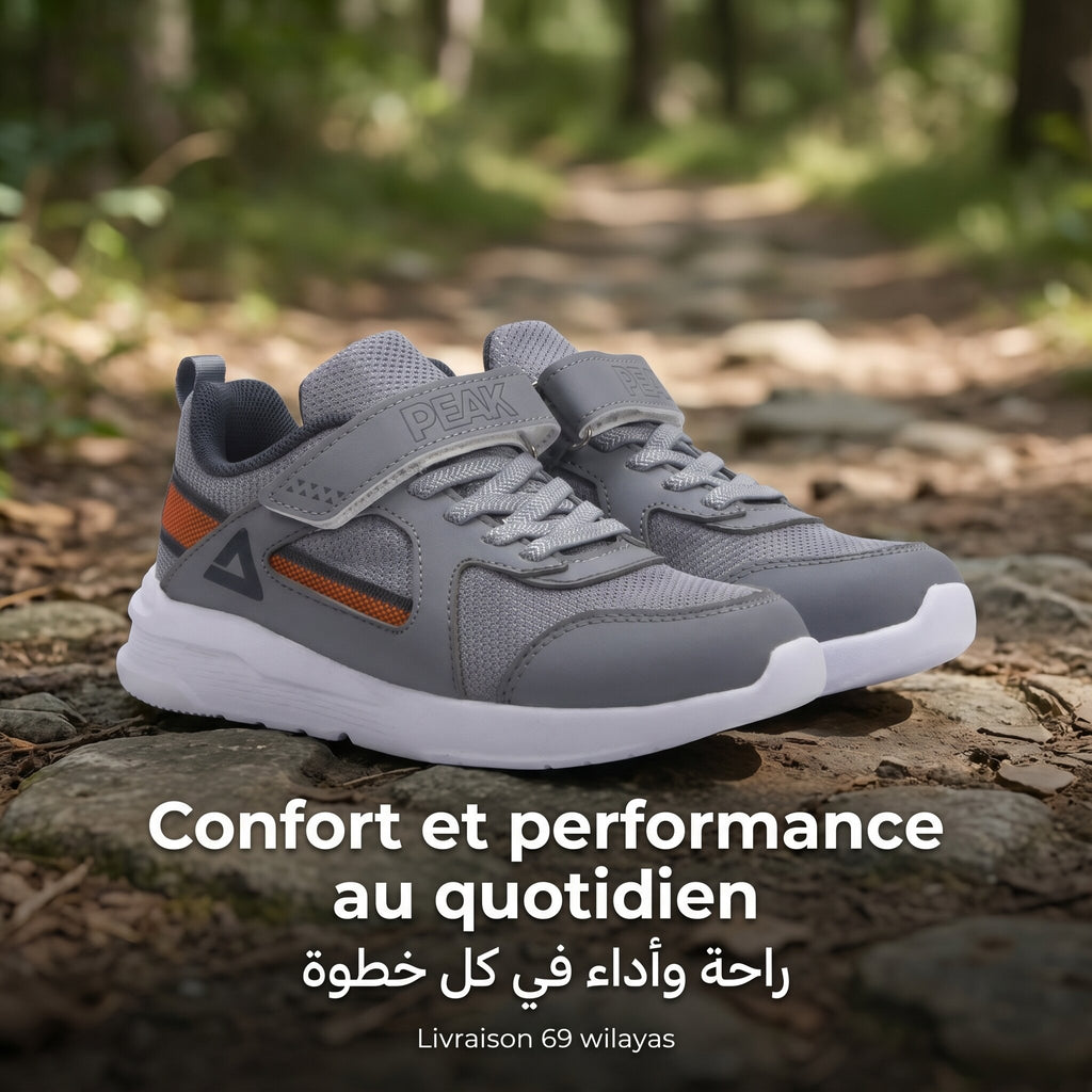 Peak Kids Casual Shoes Grey