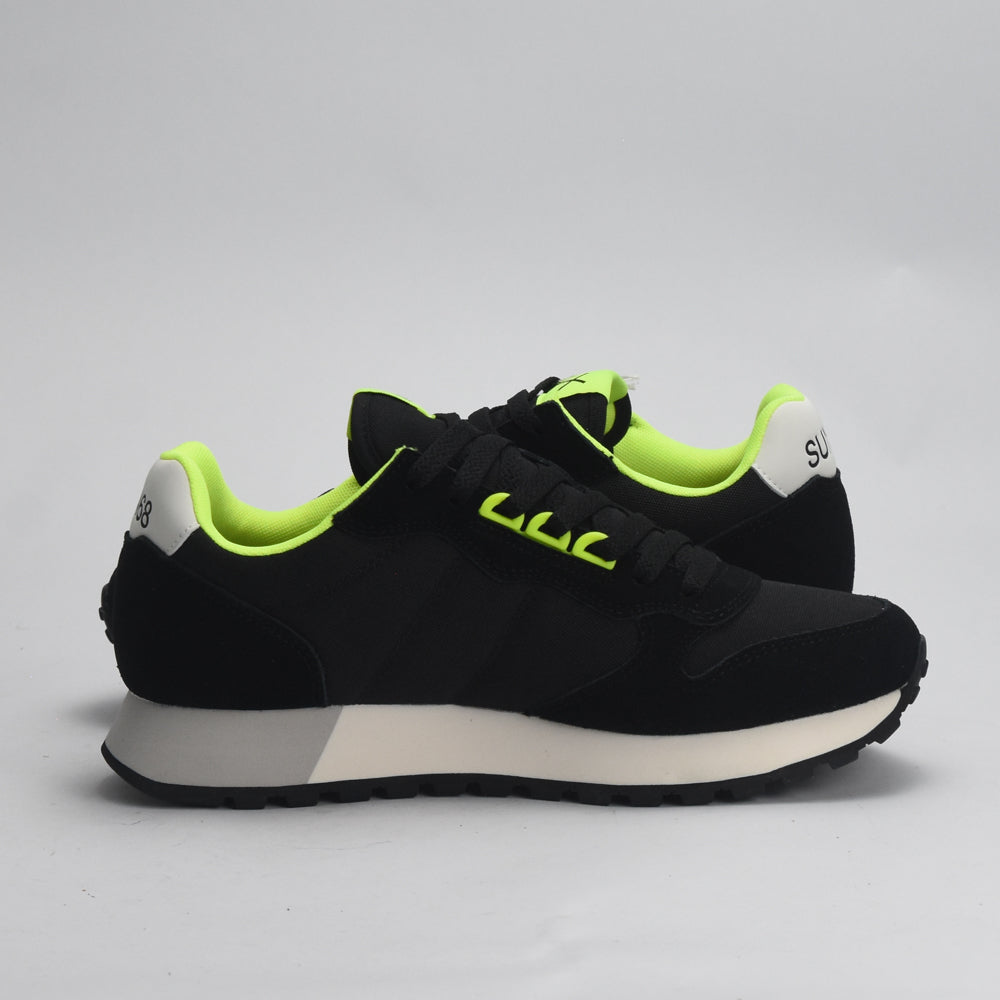 BASKET SUN68 JAKI FLUO 11 NERO