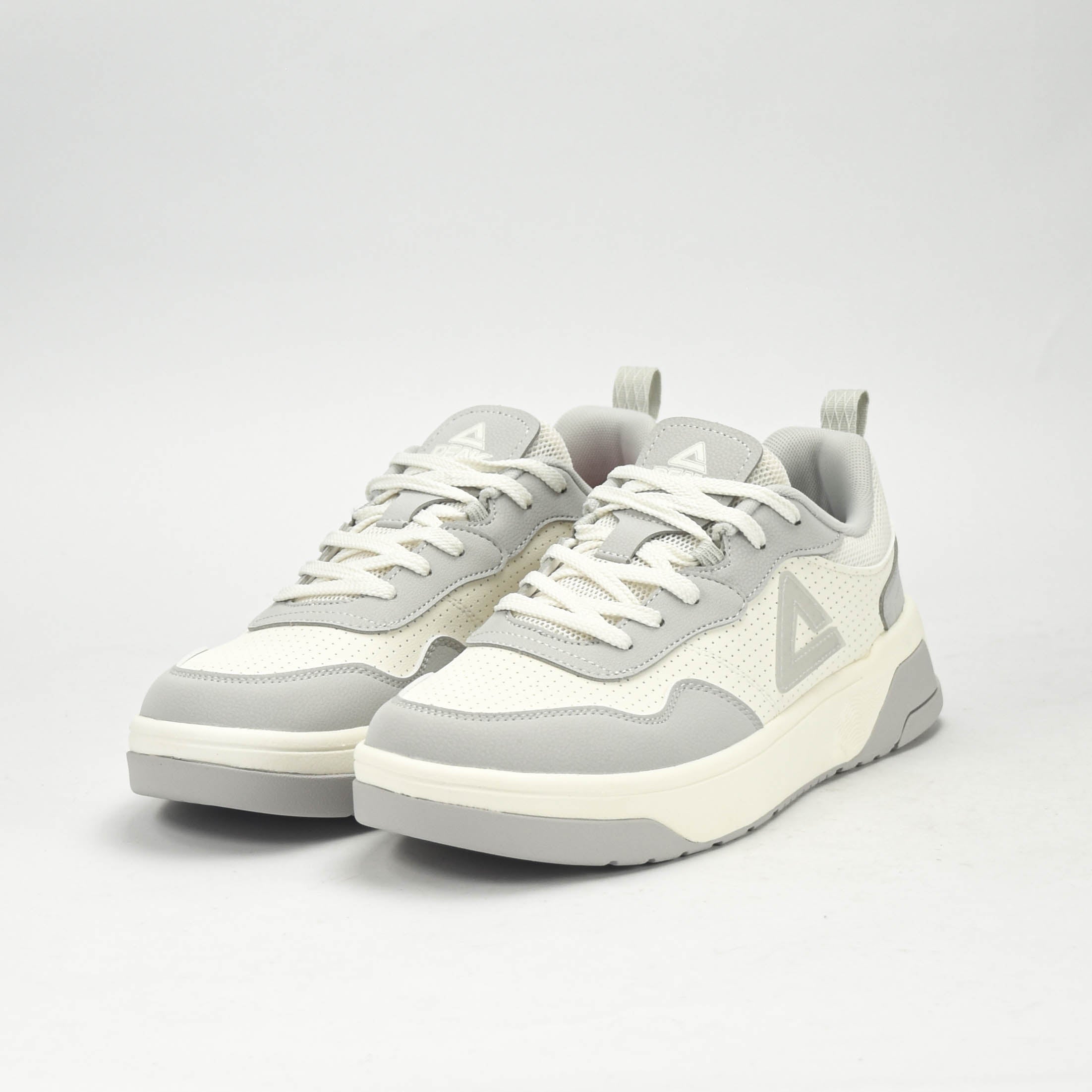 PEAK SPORTS SHOES-WHITE/GREY