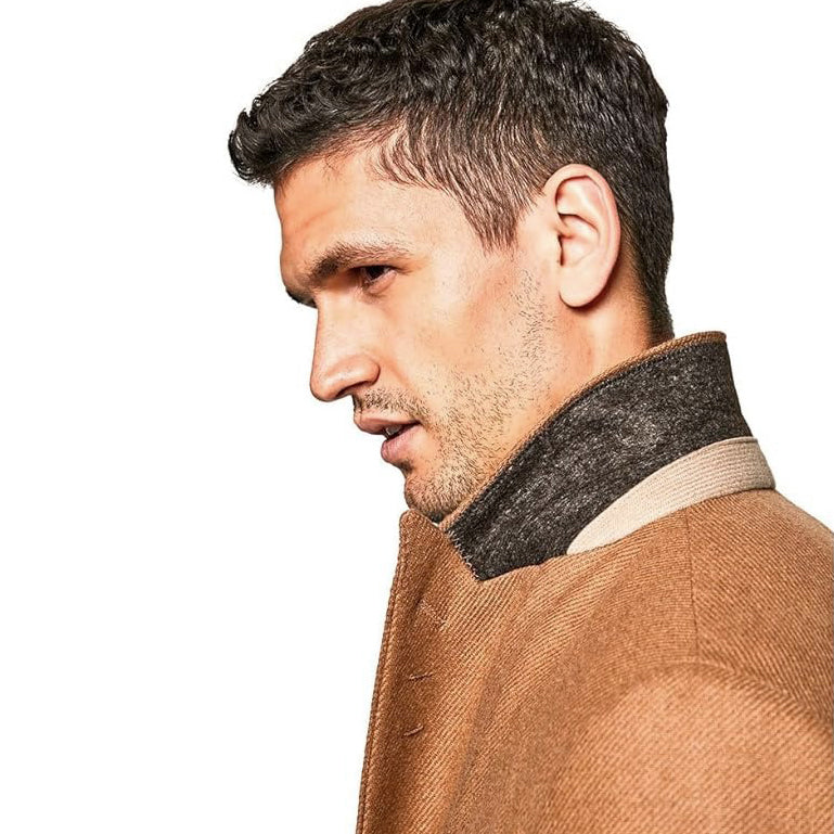 MANTEAU Hackett London Camel Broken Twill DB