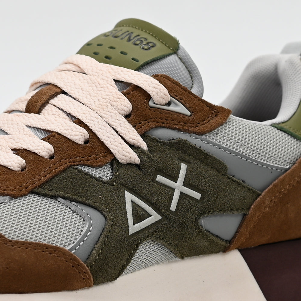 SUN68 Jaki Outdoor Sneakers, Brown
