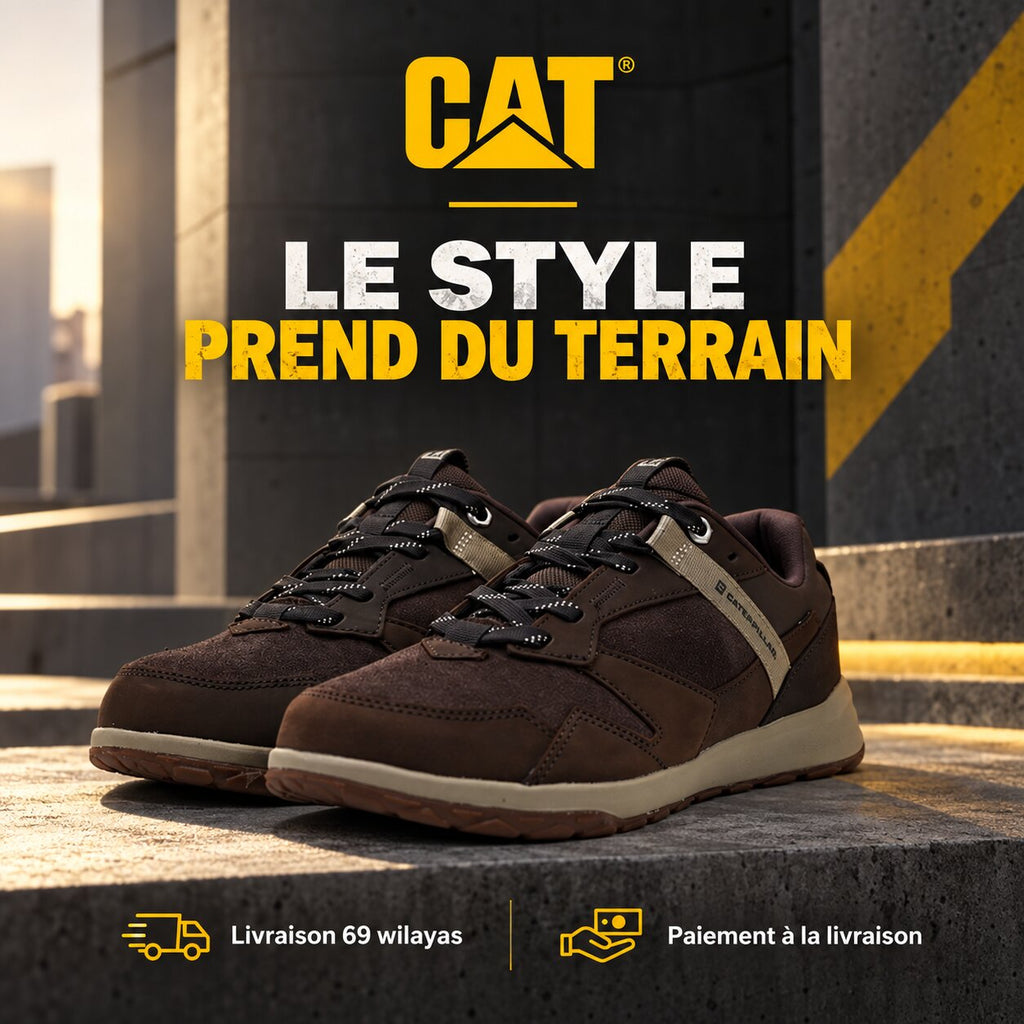 Caterpillar Quest Runner Sneakers, Coffee Bean