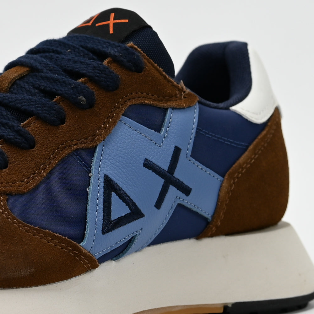 SUN68 Jaki Bicolor Men's Sneakers, Fox Brown