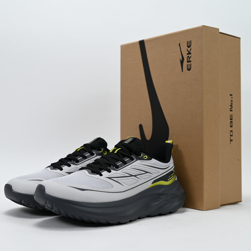ERKE Men's Running Shoes, Grey/Charcoal