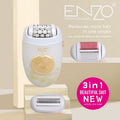 ENZO Épilateur et Rasoir Électrique 3 en 1 Rechargeable