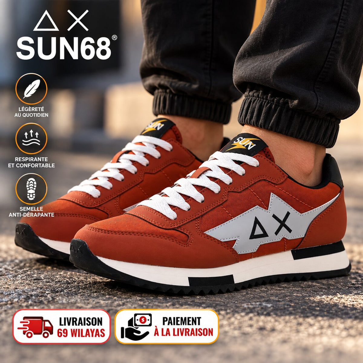 SUN68 Niki Solid Men's Sneakers