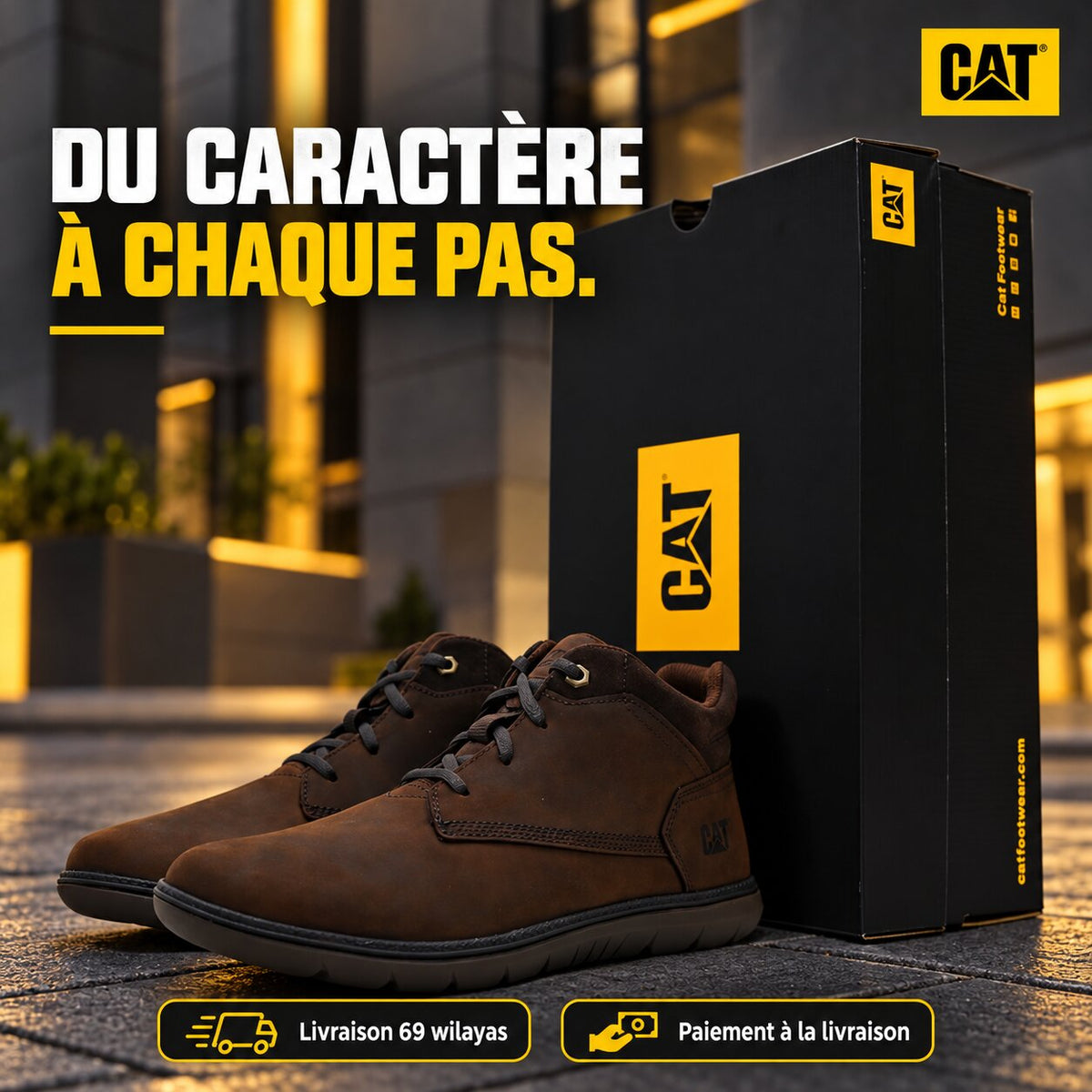 Caterpillar Roamer Mid 2.0 Men's Shoes, Black
