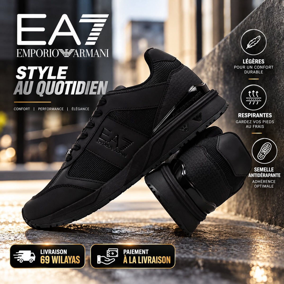 EA7 Emporio Armani baskets homme Evo Mesh