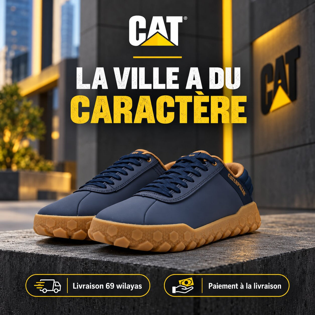 Caterpillar Hex+ Men's Shoes, Blue