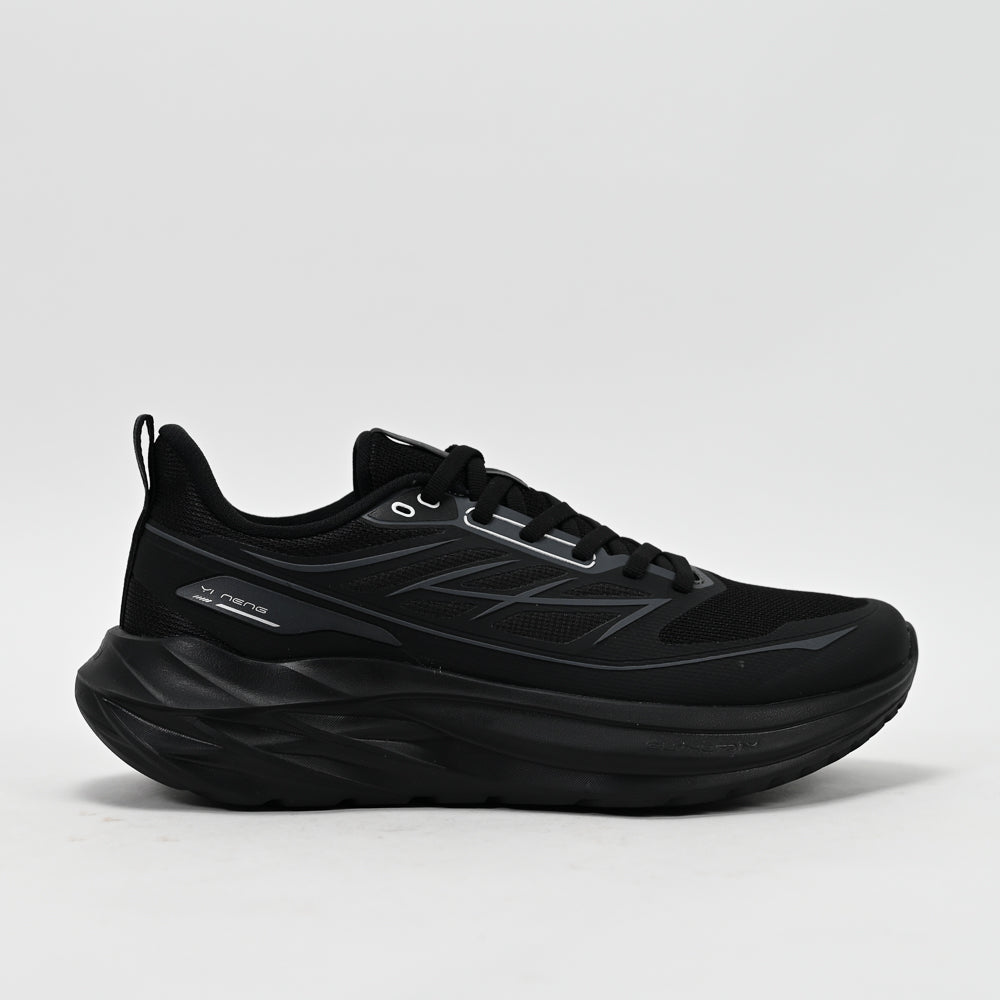 ERKE Men's Running Shoes, Black/Charcoal