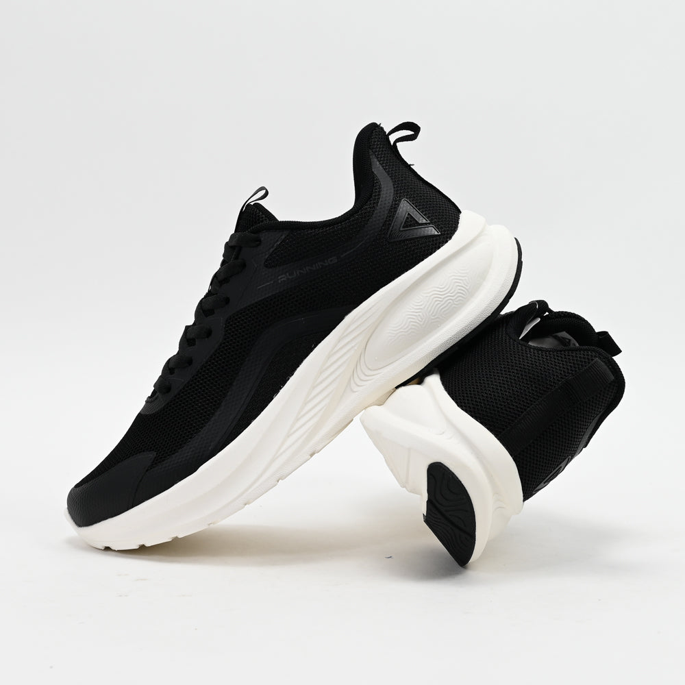 PEAK Taichi Running Shoes, Black/White