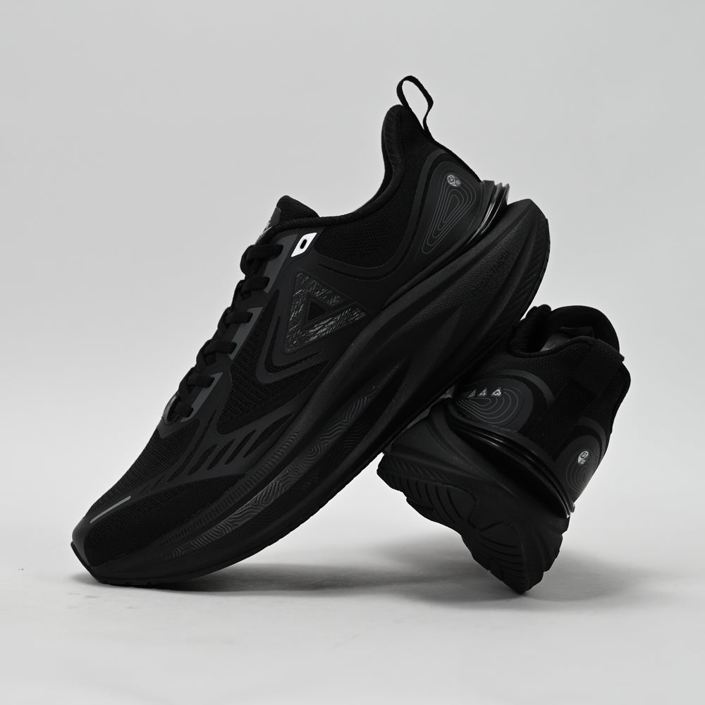 PEAK Taichi Cushion Running Shoes, All Black