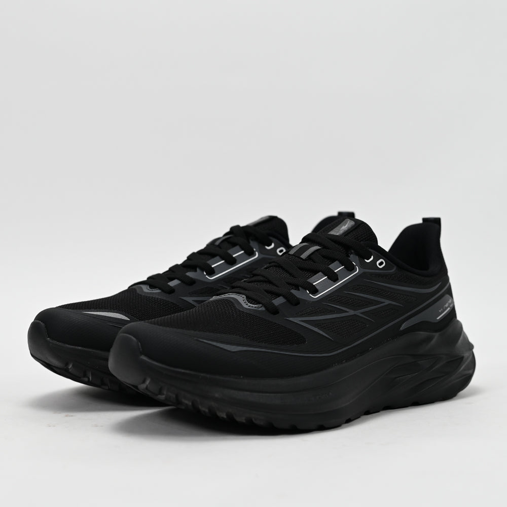 ERKE Men's Running Shoes, Black/Charcoal