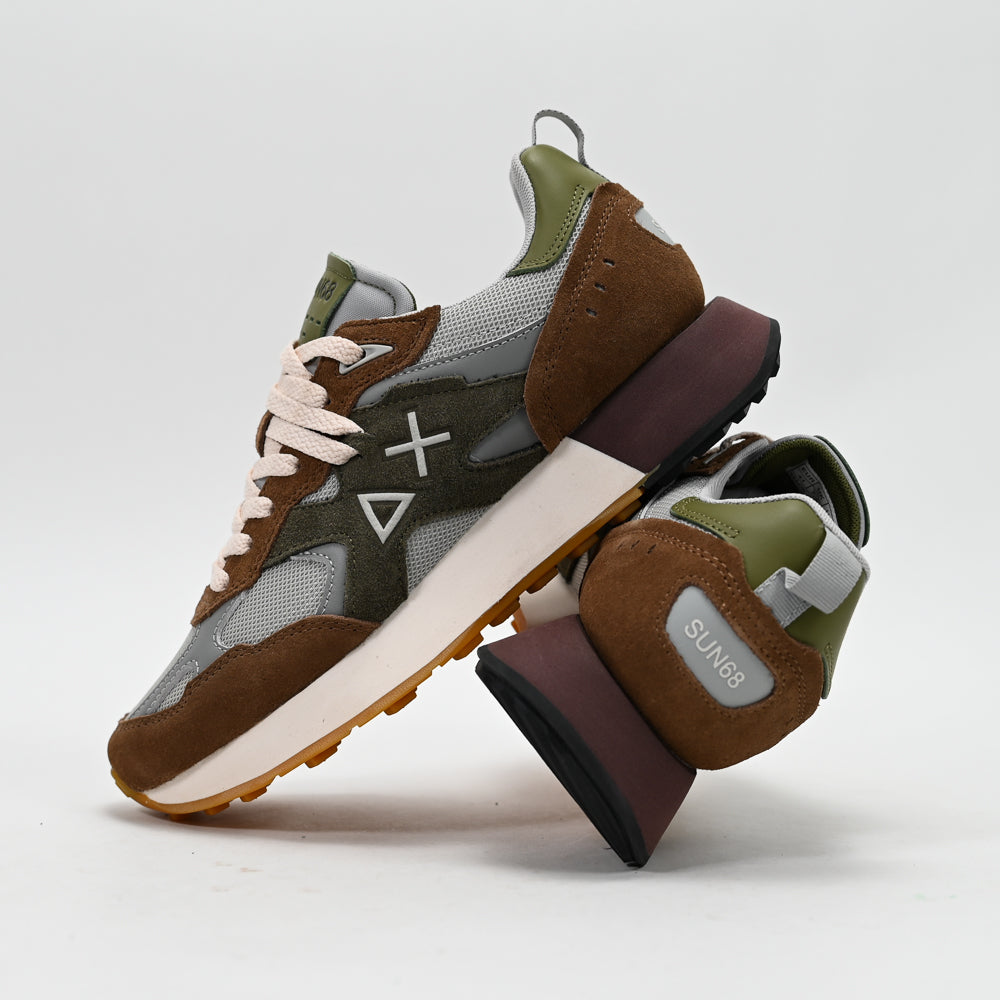 SUN68 Jaki Outdoor Sneakers, Brown