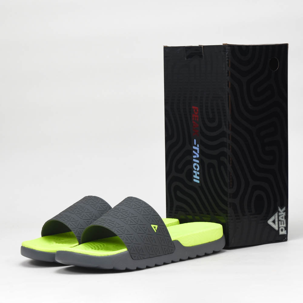 PEAK SLIPPERS DK.GREY YELLOW