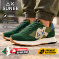 SUN68 Jaki Bicolor Men's Sneakers, Dark Green