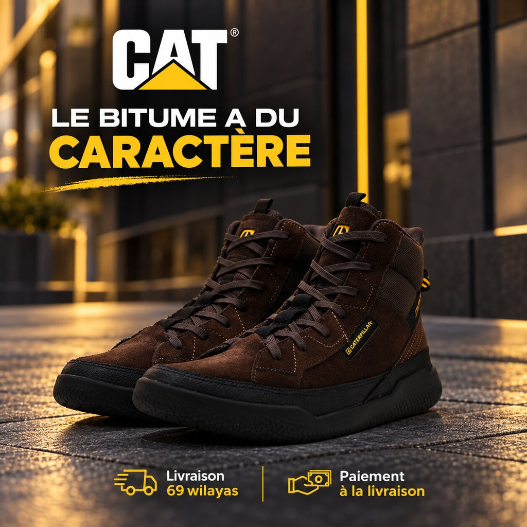 Caterpillar Hex Hi Utility Shoes, Brown