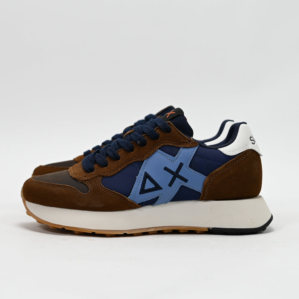 SUN68 Jaki Bicolor Men's Sneakers, Fox Brown