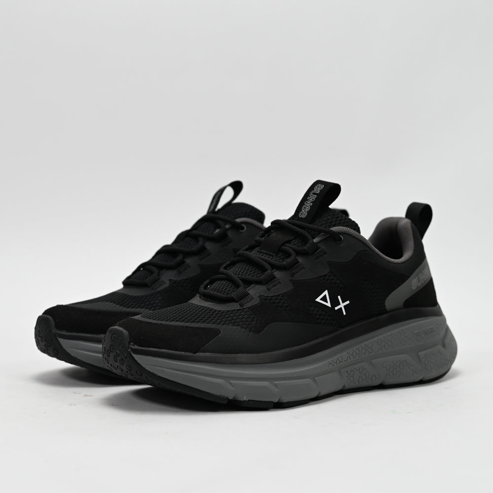 SUN68 Jupiter Sporty Sneakers, Black