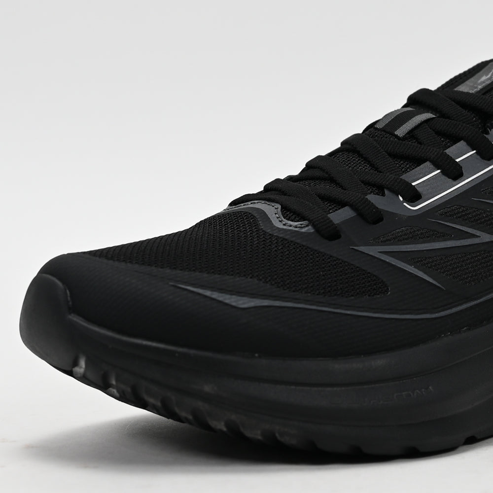 ERKE Men's Running Shoes, Black/Charcoal