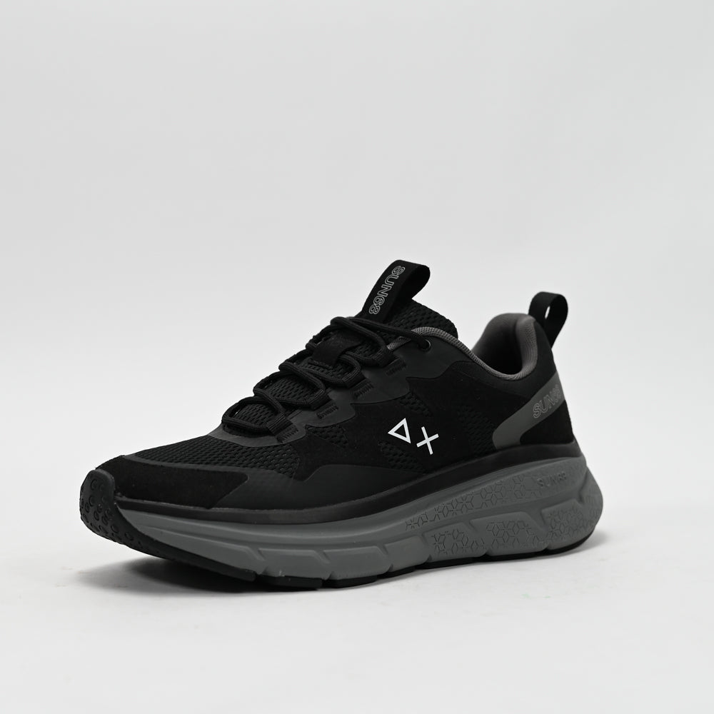 SUN68 Jupiter Sporty Sneakers, Black