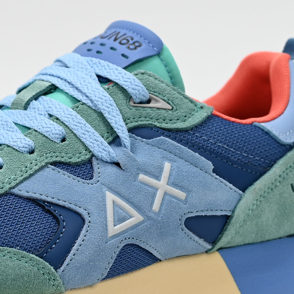 SUN68 Jaki Outdoor Sneakers, Aqua