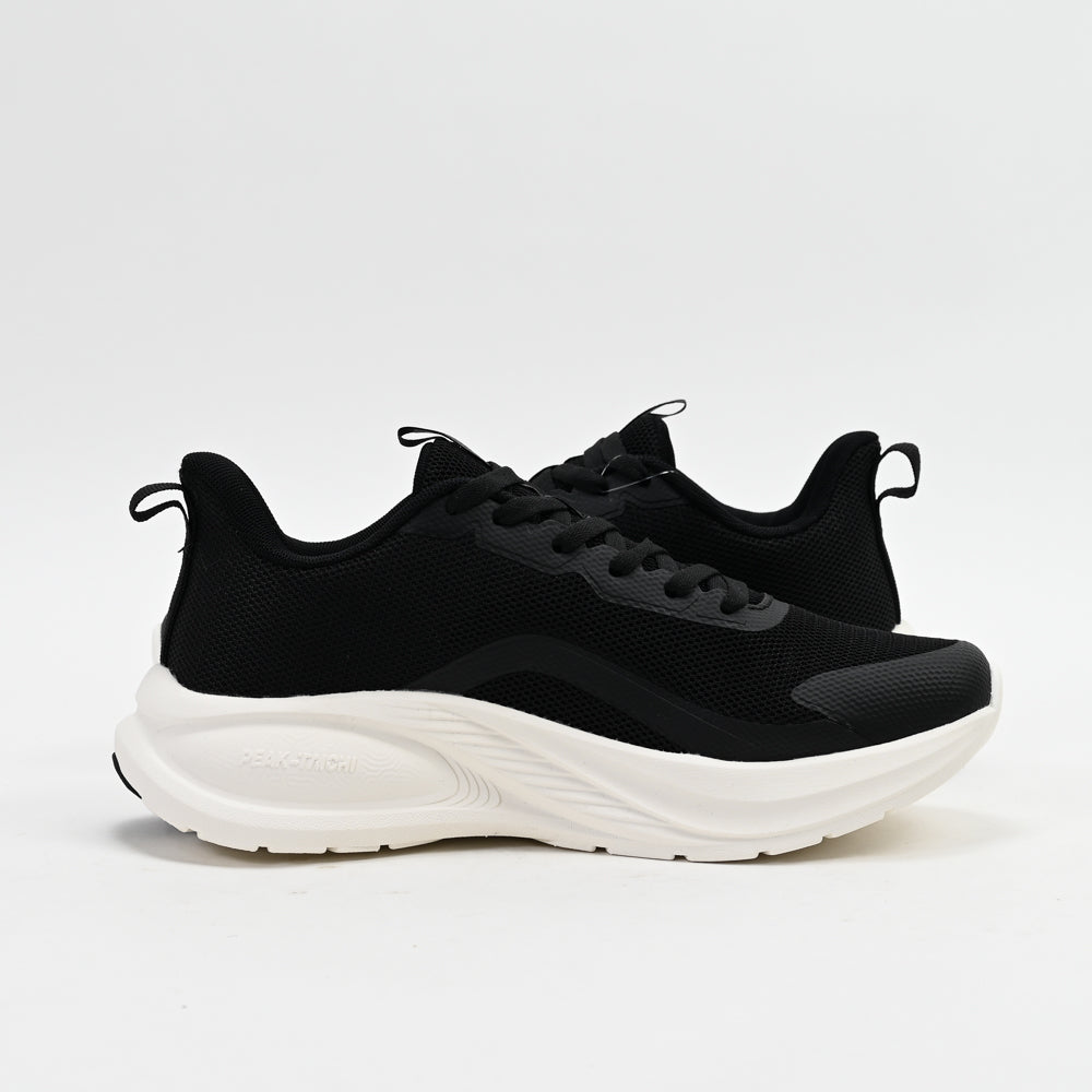 PEAK Taichi Running Shoes, Black/White