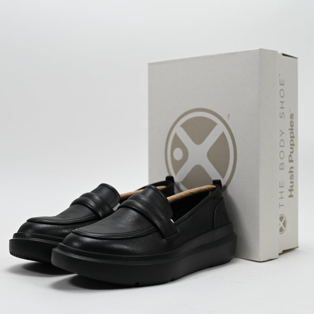 Hush Puppies Joy Penny Loafer, Bold Black Leather